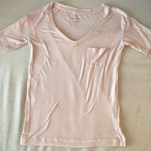 Blush shirt with pocket